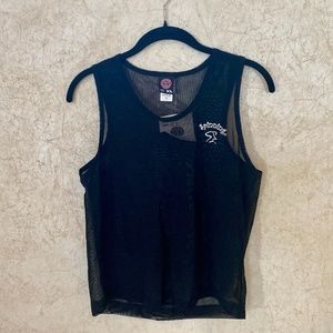 Spinning Logo Mesh Tank Top
